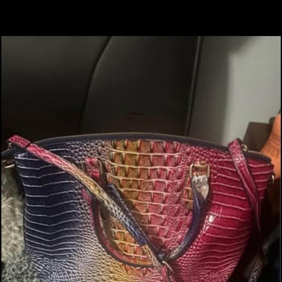 Unbranded Women PU Crocodile Print PU Leather Shoulder Bag Blue,Red,Orange Color - Picture 3 of 8